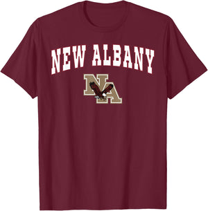 New Albany High School Eagles T-Shirt - T-Shirt | Maroon