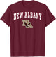 New Albany High School Eagles T-Shirt - T-Shirt | Maroon