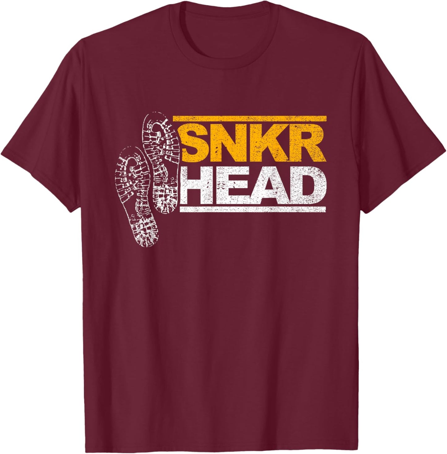 Sneaker Snkr fan Shoes head T-Shirt - T-Shirt | Maroon