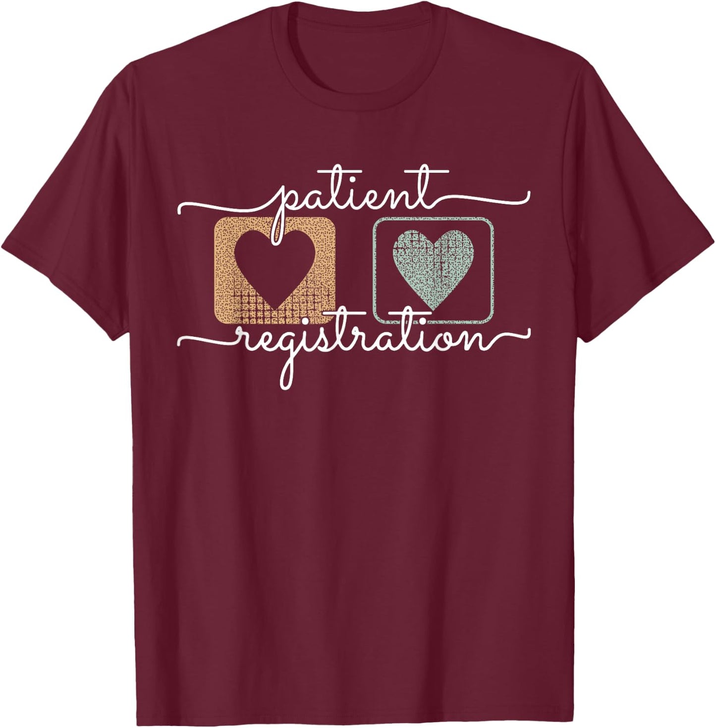 Patient Registration ER Registrar Emergency Department Nurse T-Shirt - T-Shirt | Maroon