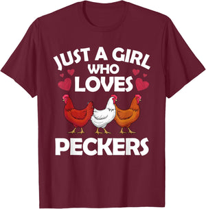 Funny Chicken Girls Chicken Farmer Flock Whisperer Small T-Shirt - T-Shirt | Maroon
