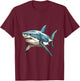 Shark Shark Lover Graphic T-Shirt - T-Shirt | Maroon