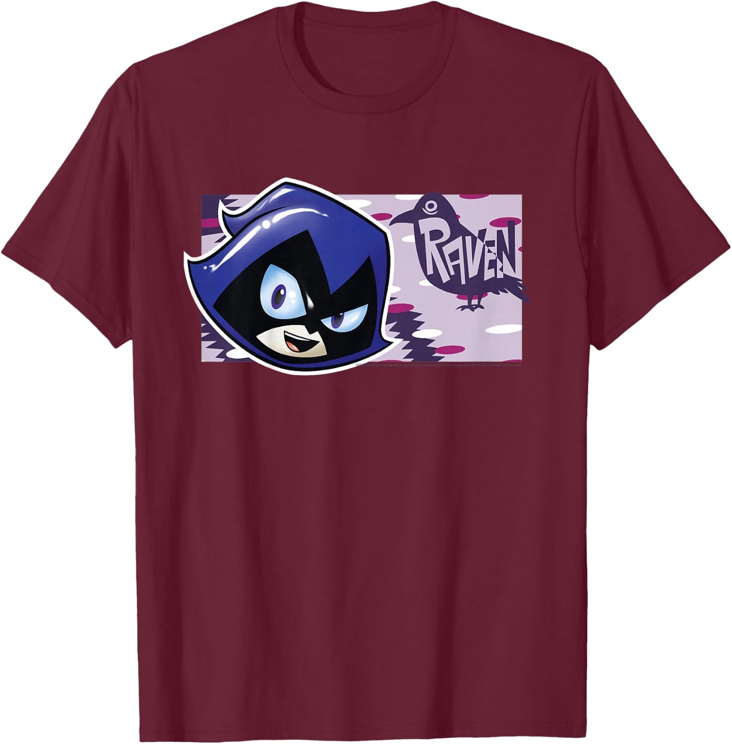 Kids DC Comics Teen Titans Go! Raven Character Panel T-Shirt - T-Shirt | Maroon