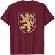 Czech Republic Lion Symbol Czechia Coat of Arms Flag Shield T-Shirt - T-Shirt | Maroon