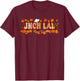 Lunch Lady Job Thanksgiving Fall Leaves Pumpkins Funny Team T-Shirt - T-Shirt | Maroon