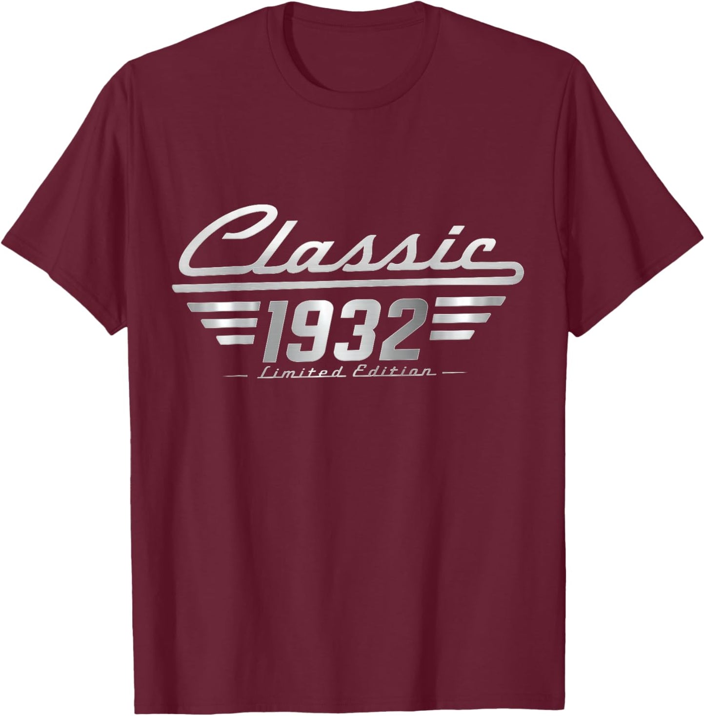 Classic 1932 Limited Edition Vintage Car Birthday Men T-Shirt - T-Shirt | Maroon