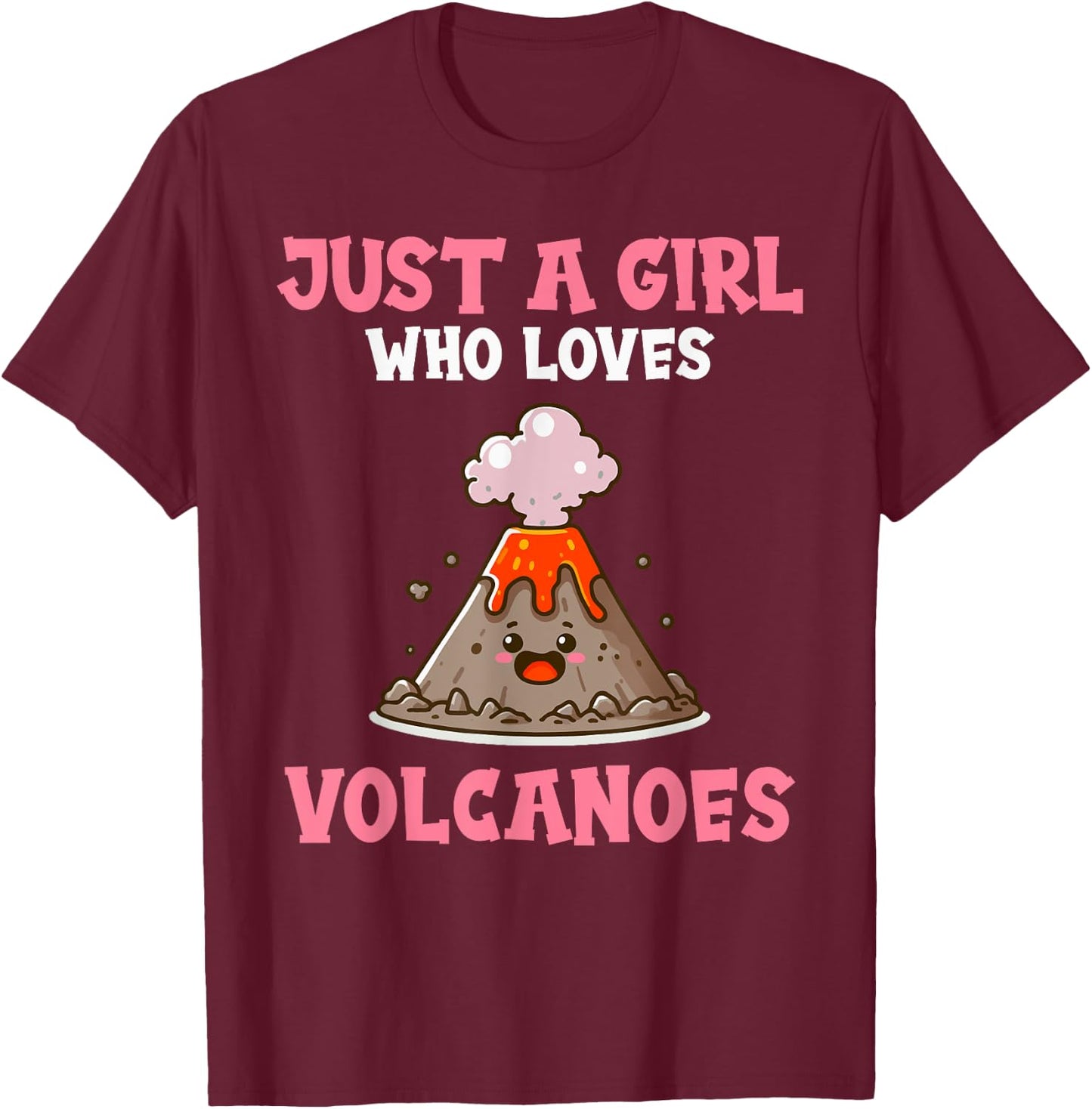 Volcano Costume For Girls Who Love Volcanoes T-Shirt - T-Shirt | Maroon