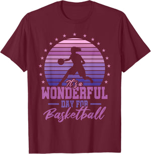 Basketball Girls T-Shirt - T-Shirt | Maroon