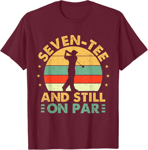 Funny 70th Birthday Golf Men Golfing 70 Year Old Golfer T-Shirt - T-Shirt | Maroon