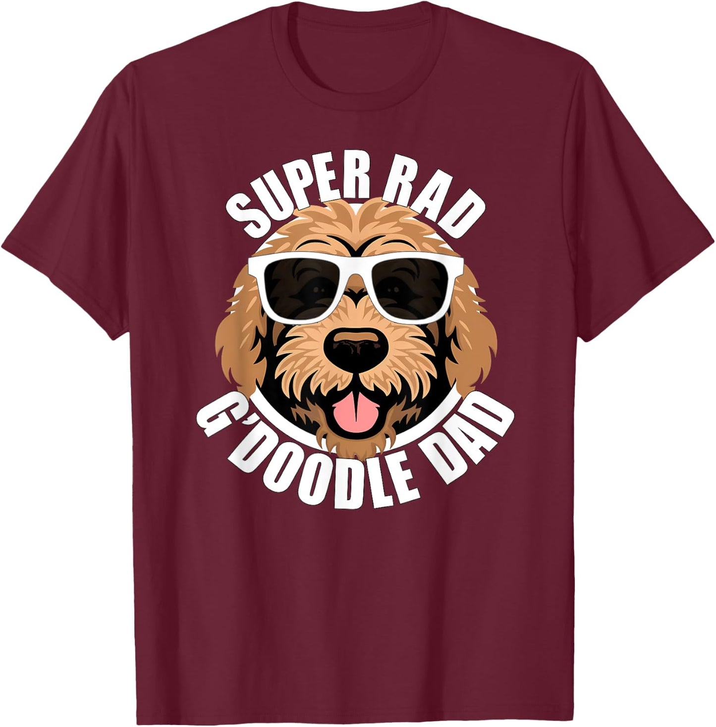 Goldendoodle Dad Funny Father’s Day Doodle Dog Dad Men’s T-Shirt - T-Shirt | Maroon