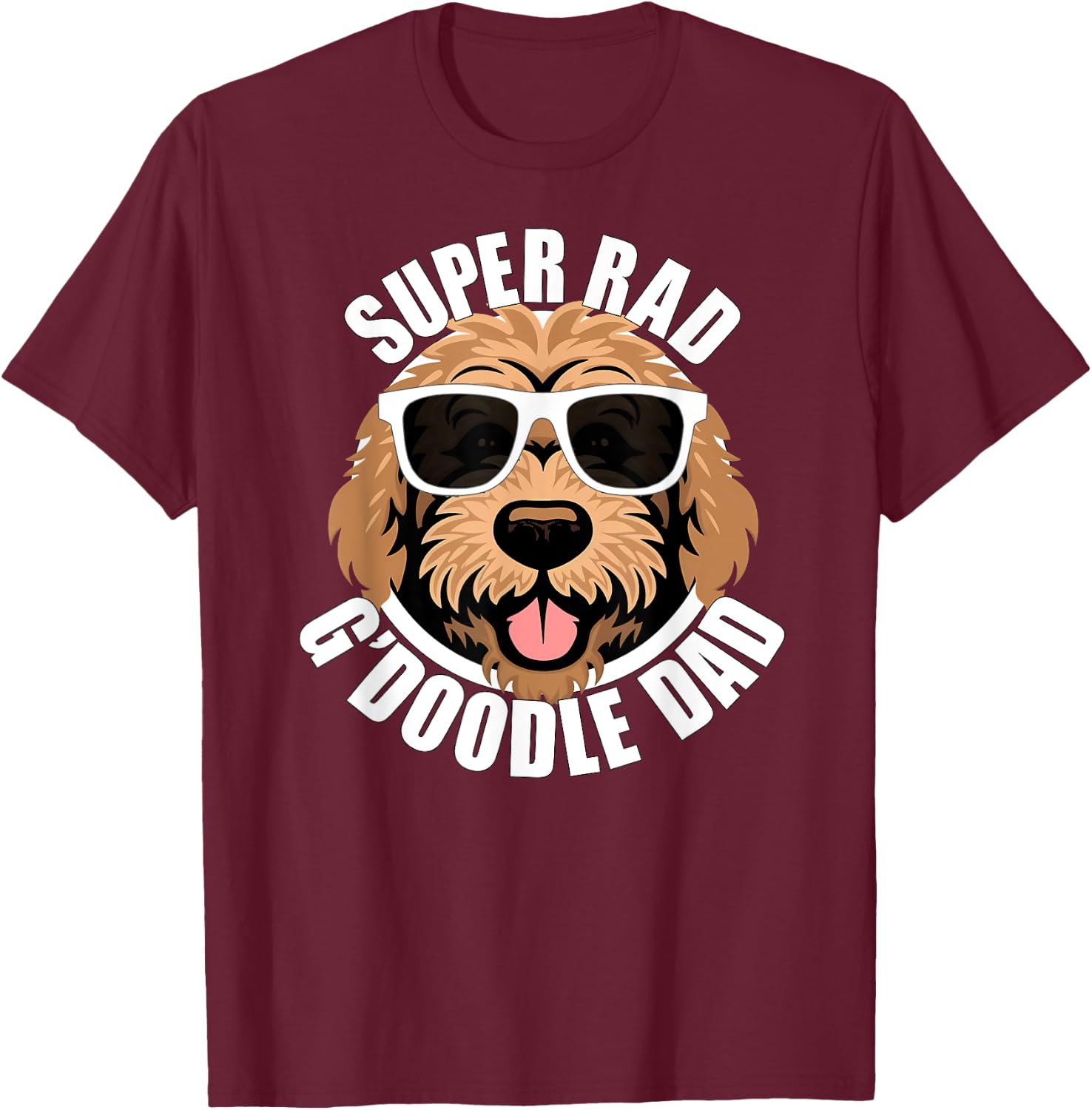 Goldendoodle Dad Funny Father’s Day Doodle Dog Dad Men’s T-Shirt - T-Shirt | Maroon