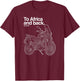 Adventure Dual Sport Adventure Africa Twin Motorcycle Design T-Shirt - T-Shirt | Maroon