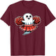 Cheerleading Ghost Halloween Cheerleader T-Shirt - T-Shirt | Maroon