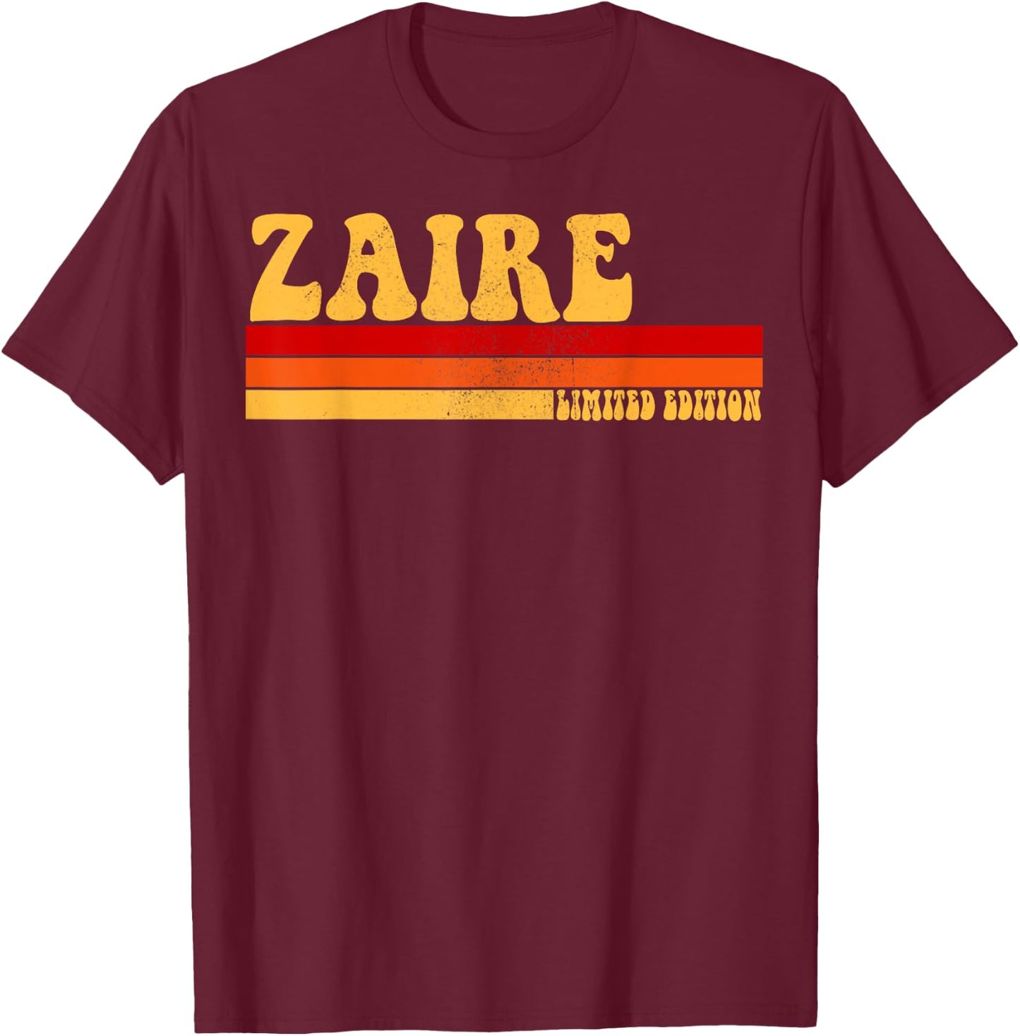 ZAIRE Name Personalized Idea Men Retro Vintage ZAIRE T-Shirt - T-Shirt | Maroon