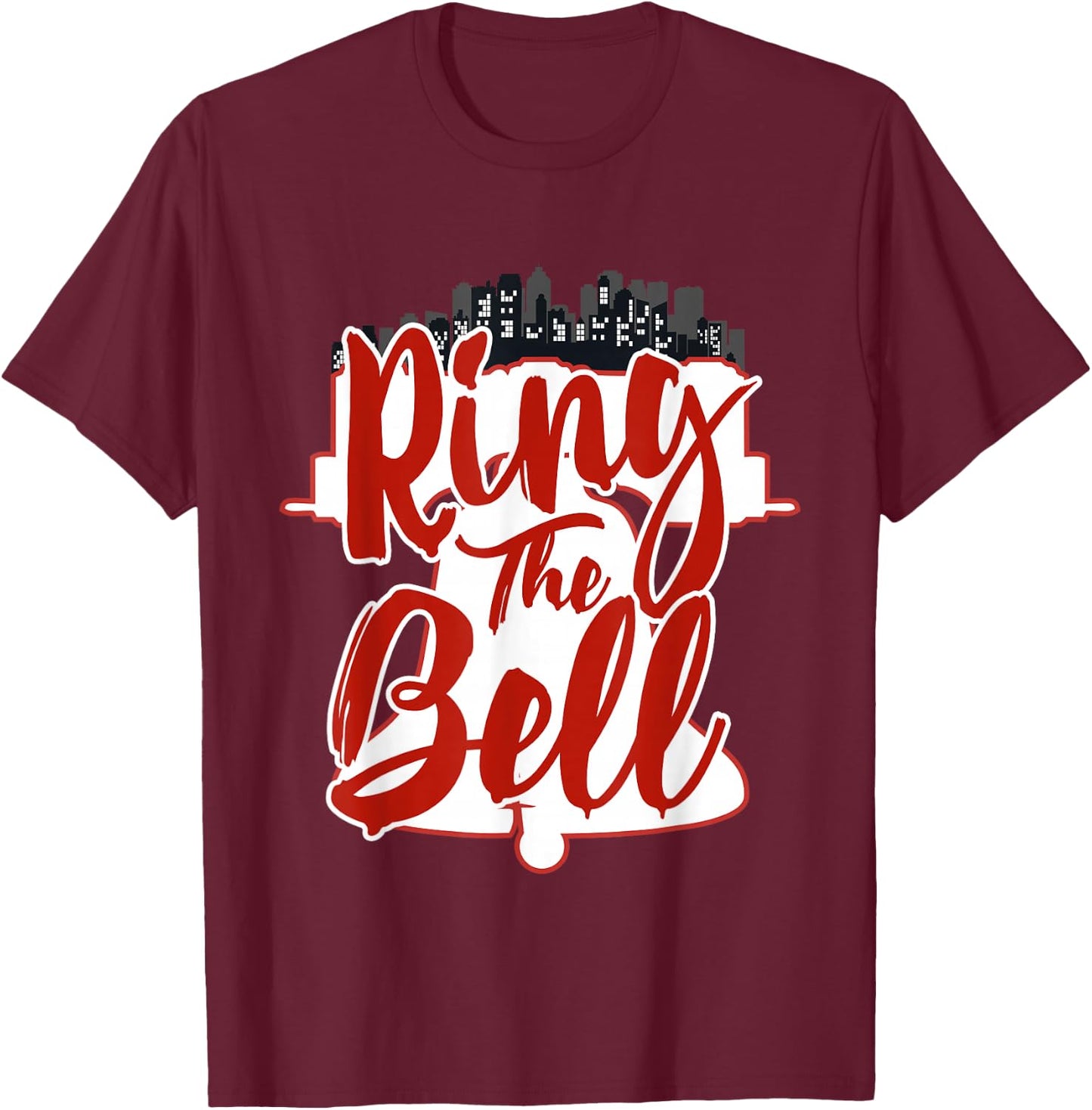 Philly Ring The Bell Philadelphia Baseball Vintage Christmas T-Shirt - T-Shirt | Maroon