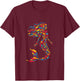 Mermaid Fish T-Shirt - T-Shirt | Maroon