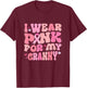 Groovy I Wear Pink For My Granny Breast Cancer Awareness T-Shirt - T-Shirt | Maroon