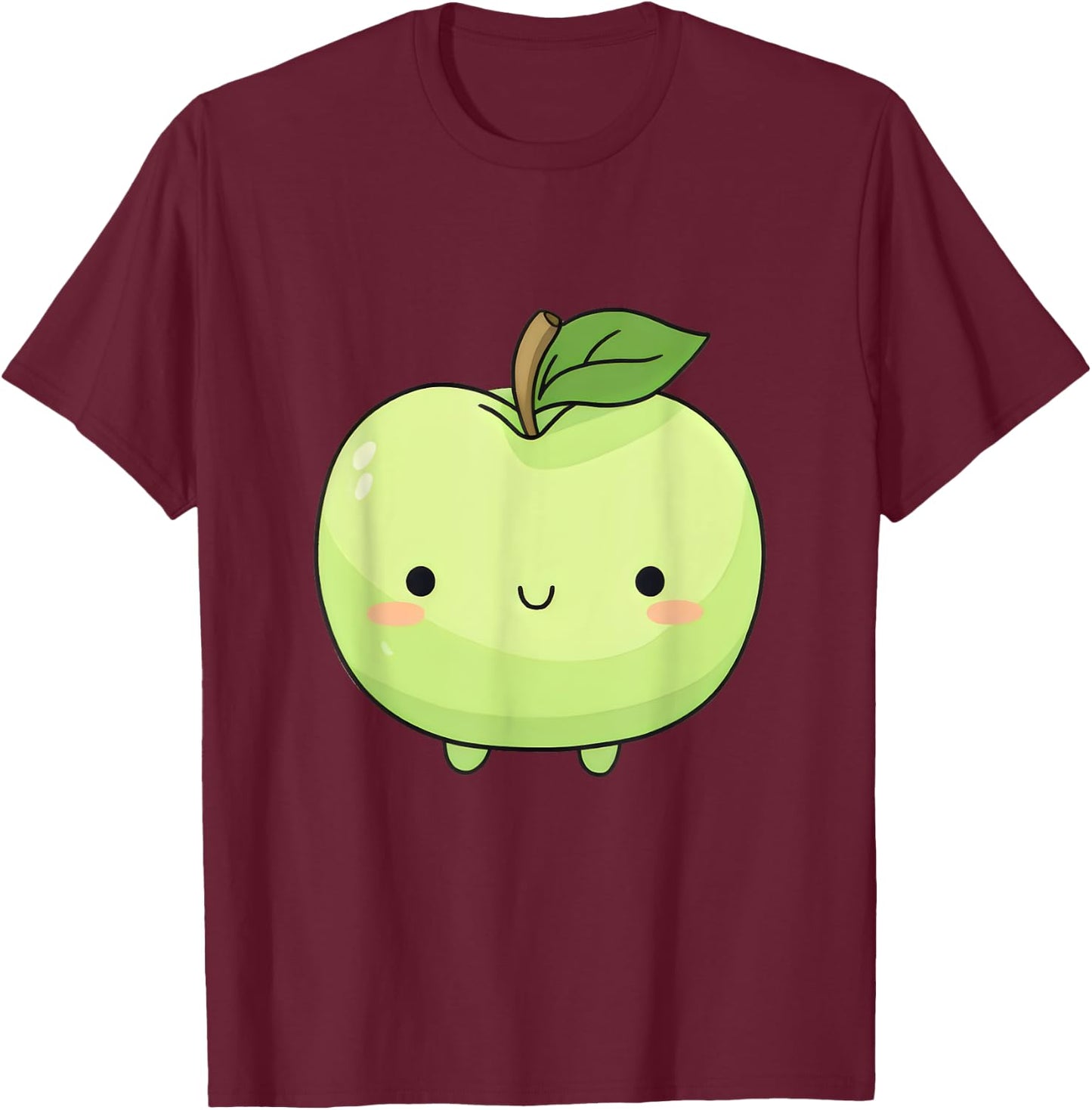 Apple Tree Apple Picking Crew Blossom Fruit Cute Green T-Shirt - T-Shirt | Maroon