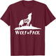 Wolf Pack Matching Family Dad Wolf Wolves T-Shirt - T-Shirt | Maroon