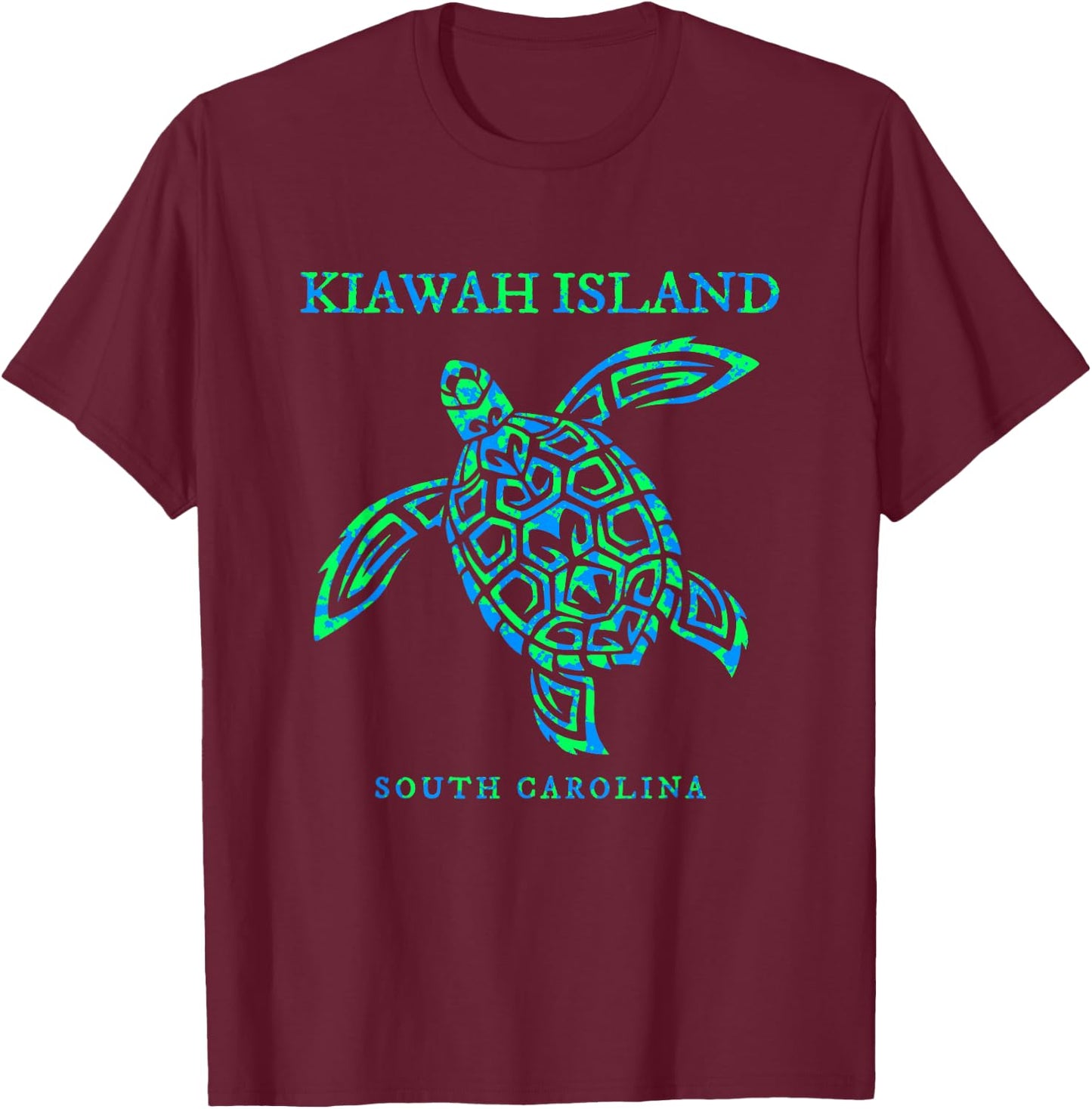 Kiawah Island South Carolina Sea Turtle Souvenir Boys Girls T-Shirt - T-Shirt | Maroon