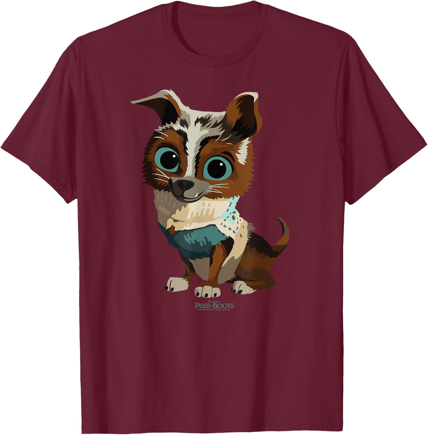 DreamWorks Puss in Boots: The Last Wish Perrito T-Shirt - T-Shirt | Maroon