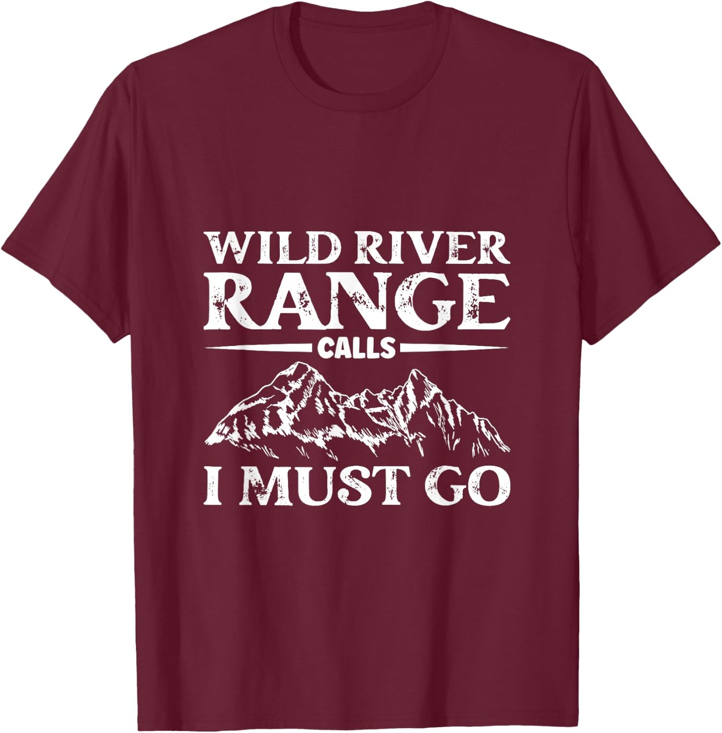 Mountain calling - Wind River Range T-Shirt - T-Shirt | Maroon