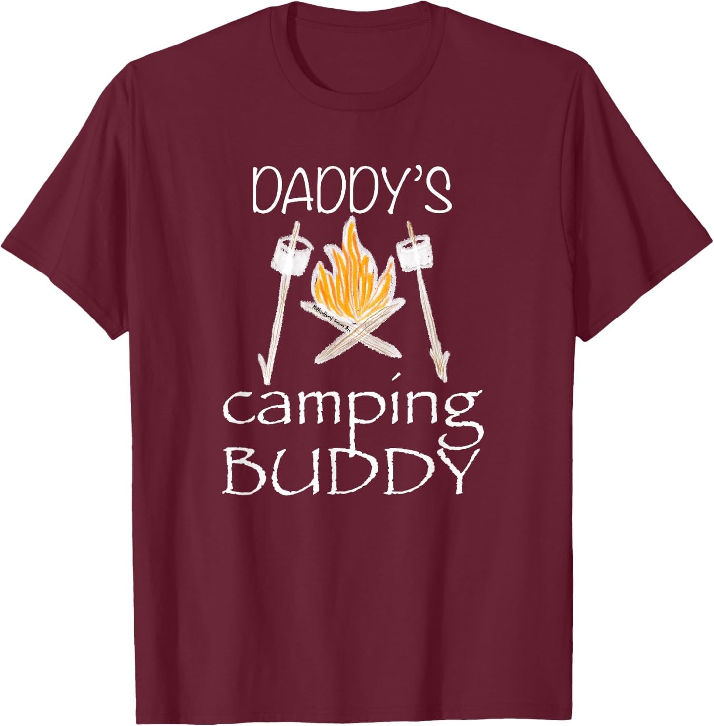Daddy's camping buddy T-Shirt - T-Shirt | Maroon