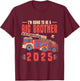 Kids I'm Going To Be Big Brother 2025 Firefighter Firetruck T-Shirt - T-Shirt | Maroon