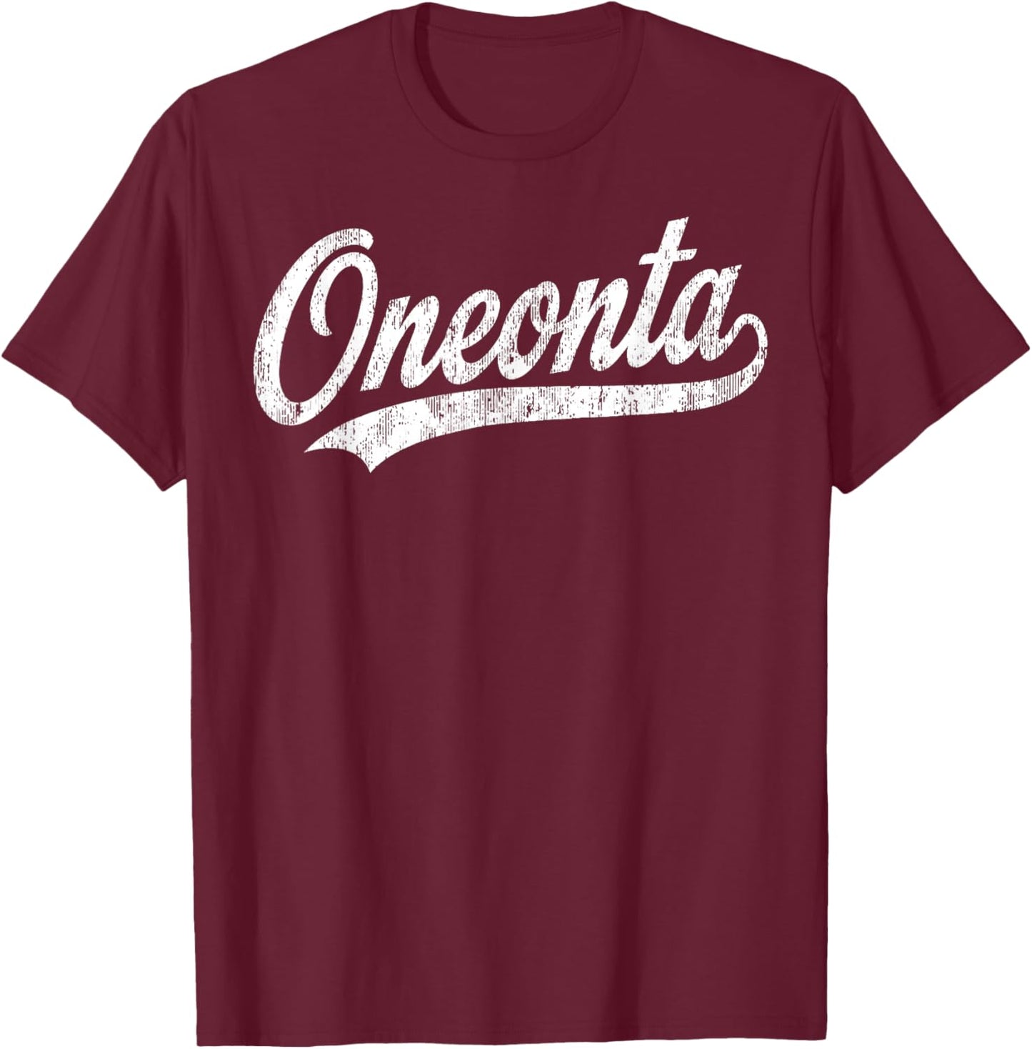 Oneonta Vintage Design Men Women Kids T-Shirt - T-Shirt | Maroon
