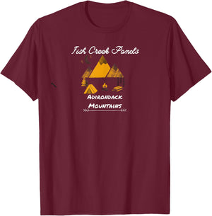 Fish Creek Ponds Adirondacks T-Shirt - T-Shirt | Maroon
