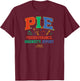 Abbott Elementary - Janine PIE Perseverance Ingenuity Effort T-Shirt - T-Shirt | Maroon