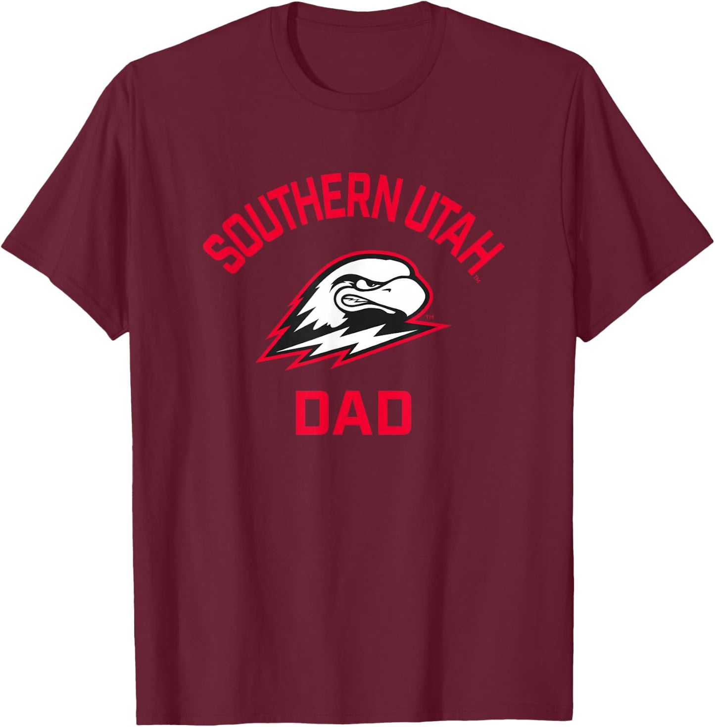 Southern Utah University Thunderbirds Arched Dad T-Shirt - T-Shirt | Maroon