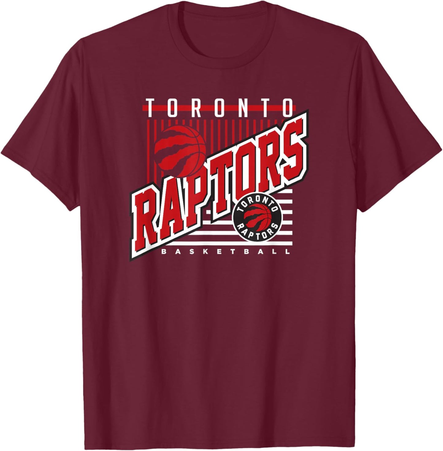 Toronto Raptors NBA Rise Above , -Adults, Black, Small, Short Sleeve T-Shirt - T-Shirt | Maroon