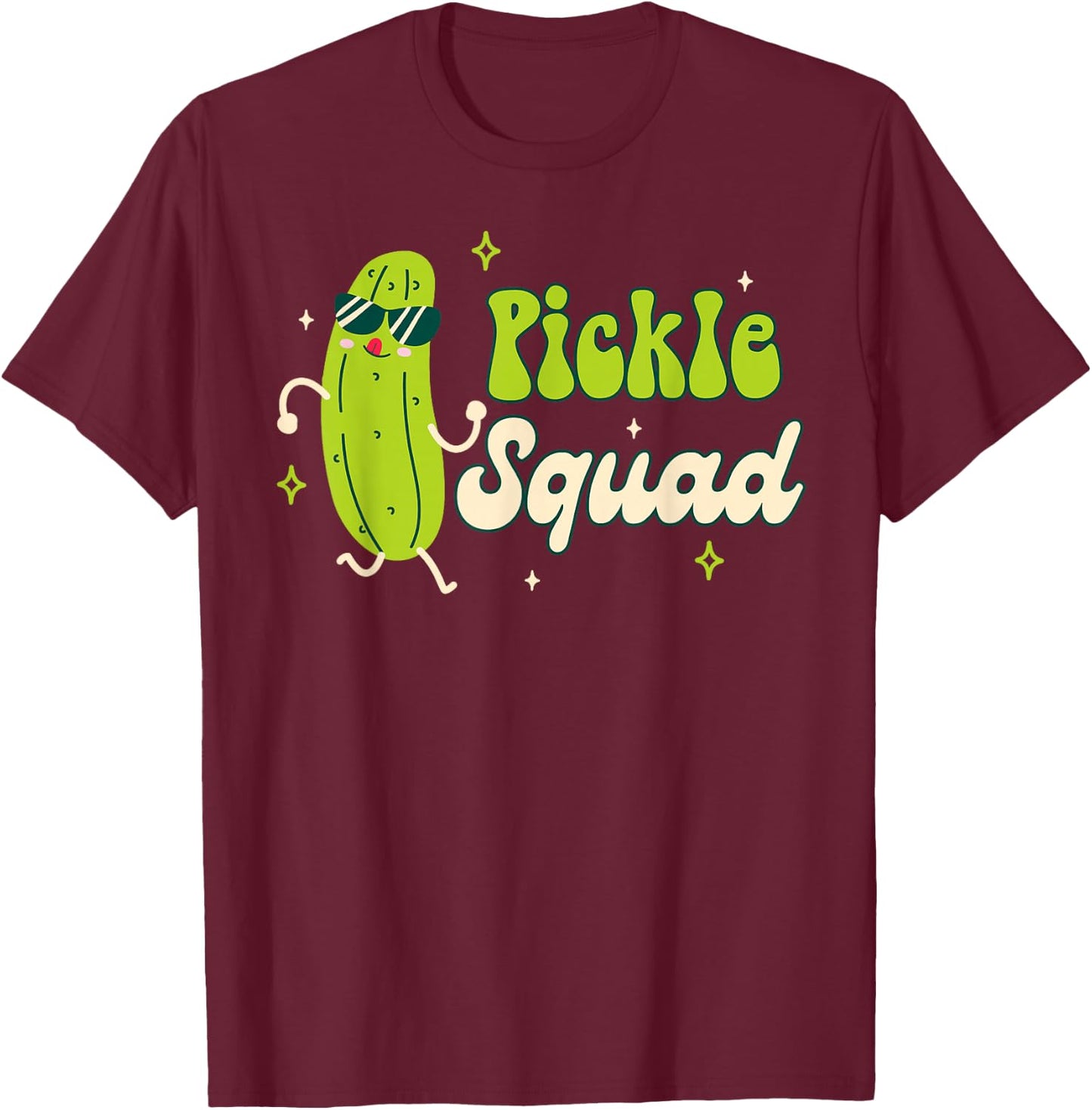 Bridesmaid Bride Babe Pickle Lover Bachelorette Pickle Squad T-Shirt - T-Shirt | Maroon