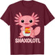 Cute Snaxolotl Kawaii Pink Axolotl Food Sweets Men Kids T-Shirt - T-Shirt | Maroon