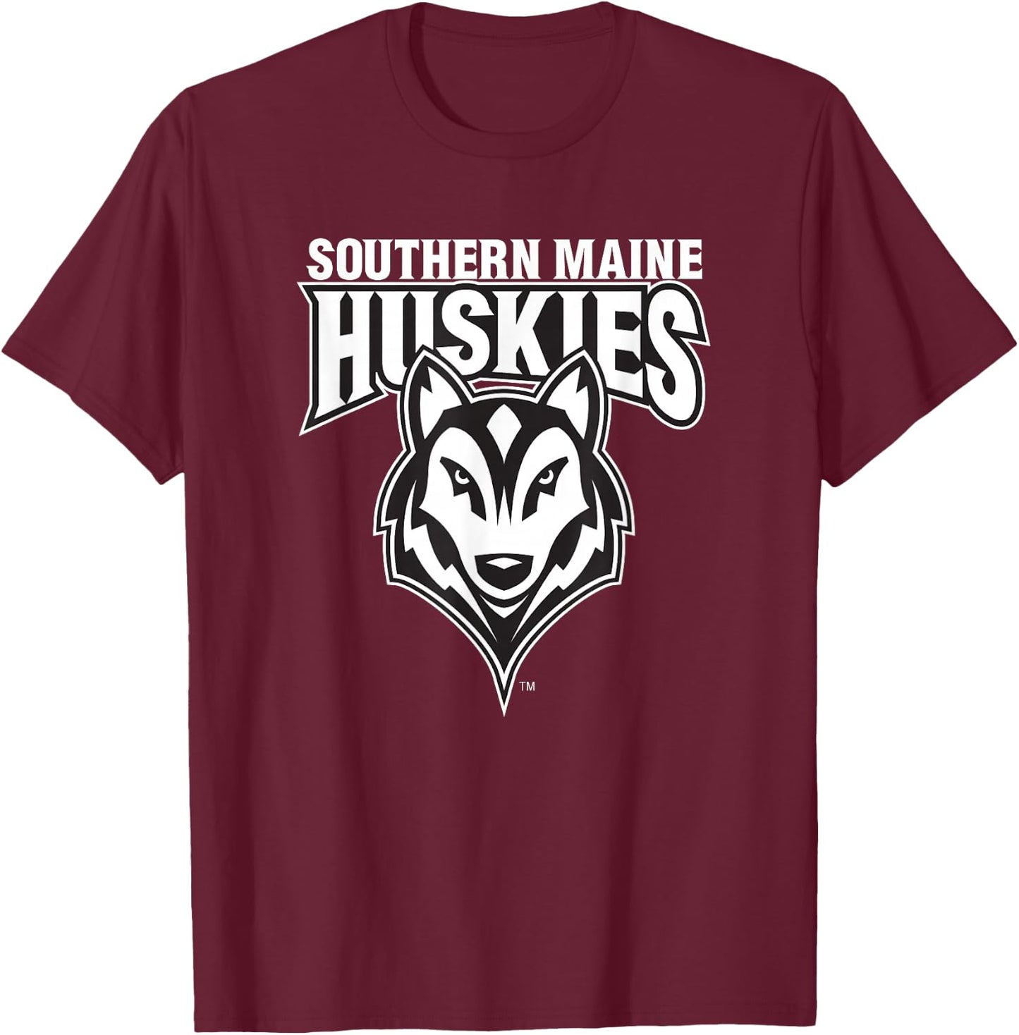 University of Southern Maine USM Huskies T-Shirt - T-Shirt | Maroon