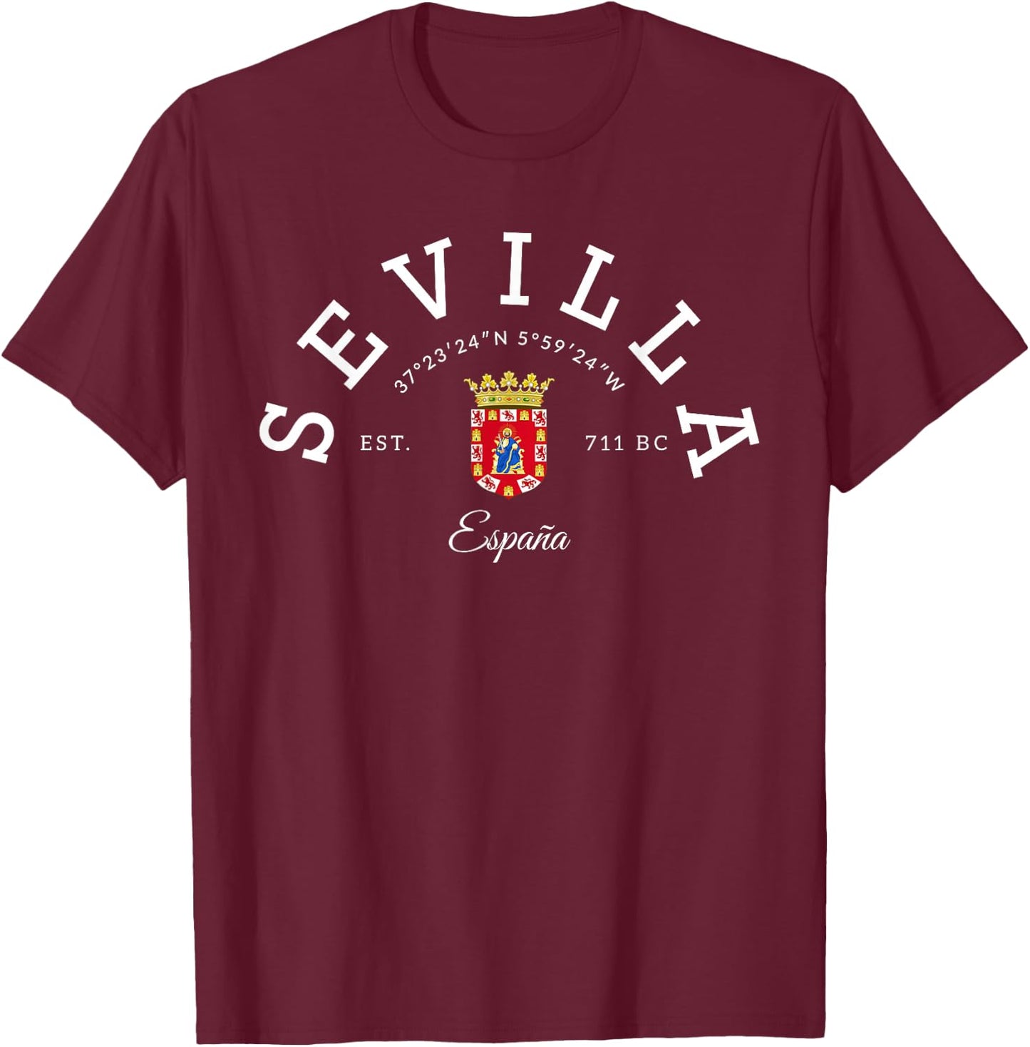 Sevilla Spain Sevilla travel Sevilla family vacation Trip T-Shirt - T-Shirt | Maroon