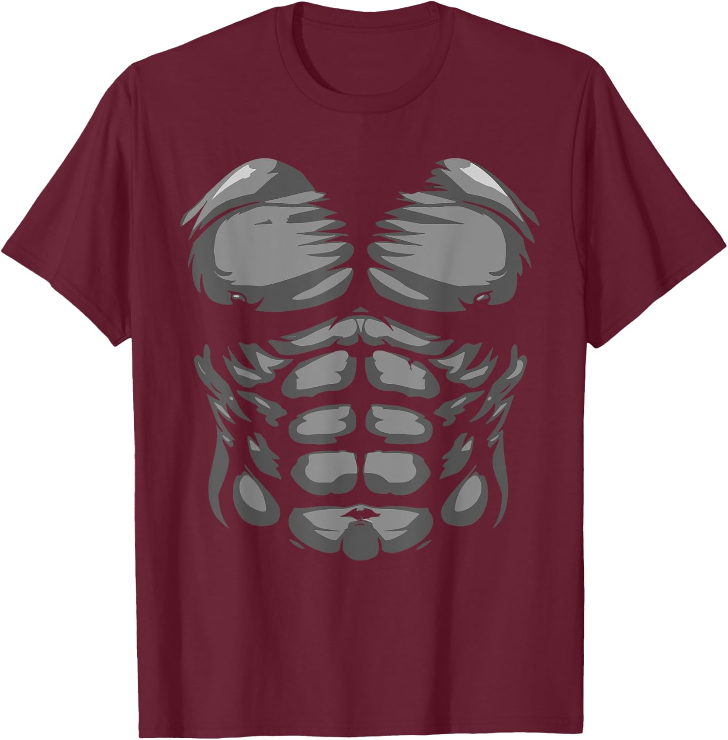 Funny Halloween Shirt Kid Adult Monkey Gorilla Chest Costume T-Shirt - T-Shirt | Maroon