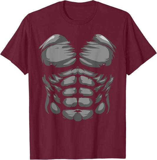 Funny Halloween Shirt Kid Adult Monkey Gorilla Chest Costume T-Shirt - T-Shirt | Maroon