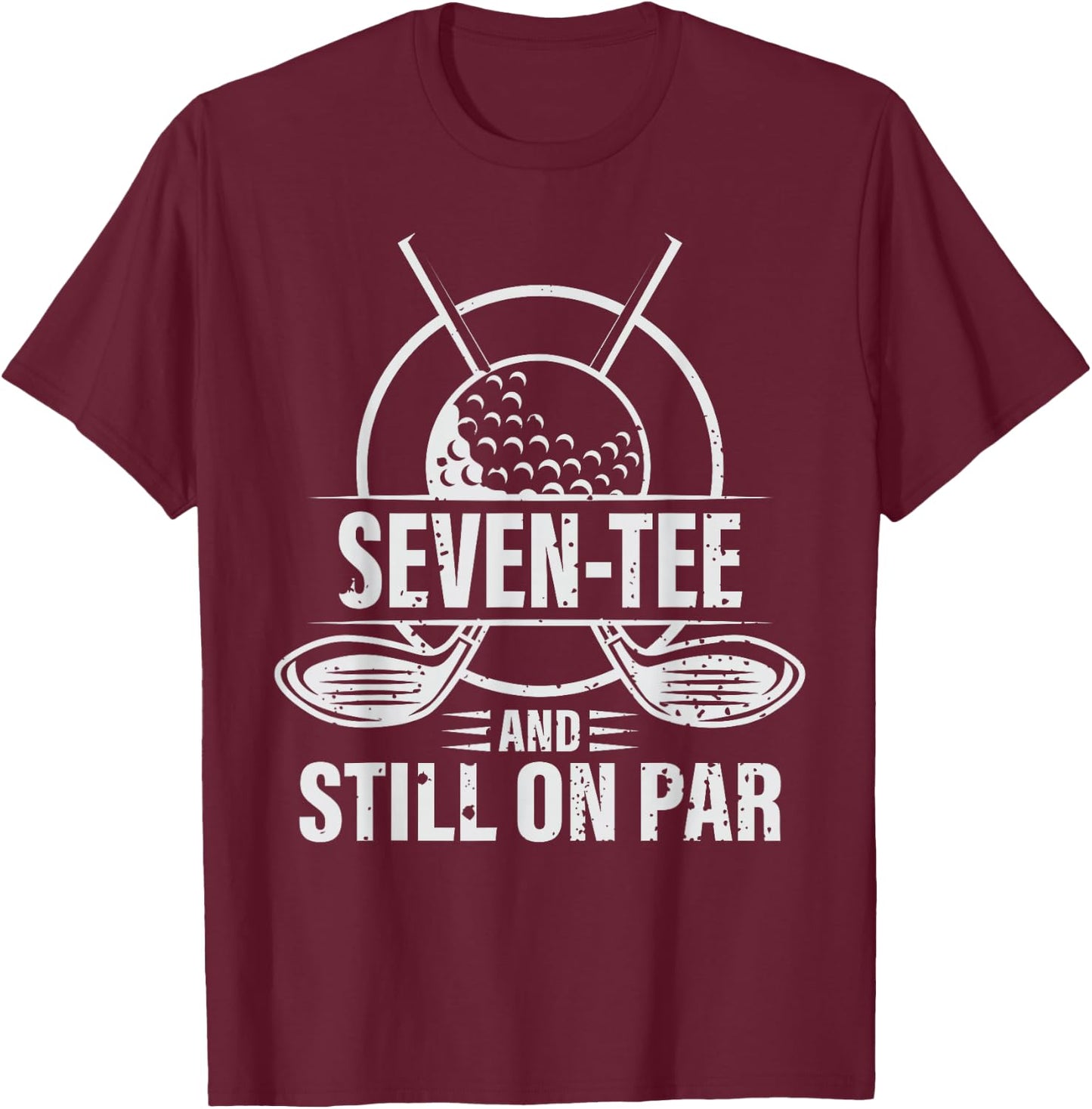 Funny 70th Birthday Golf Pun Golfing 70 Year Old Golfer T-Shirt - T-Shirt | Maroon