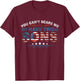 You Can't Scare Me I Have Two Sons US Flag Father Day T-Shirt - T-Shirt | Maroon