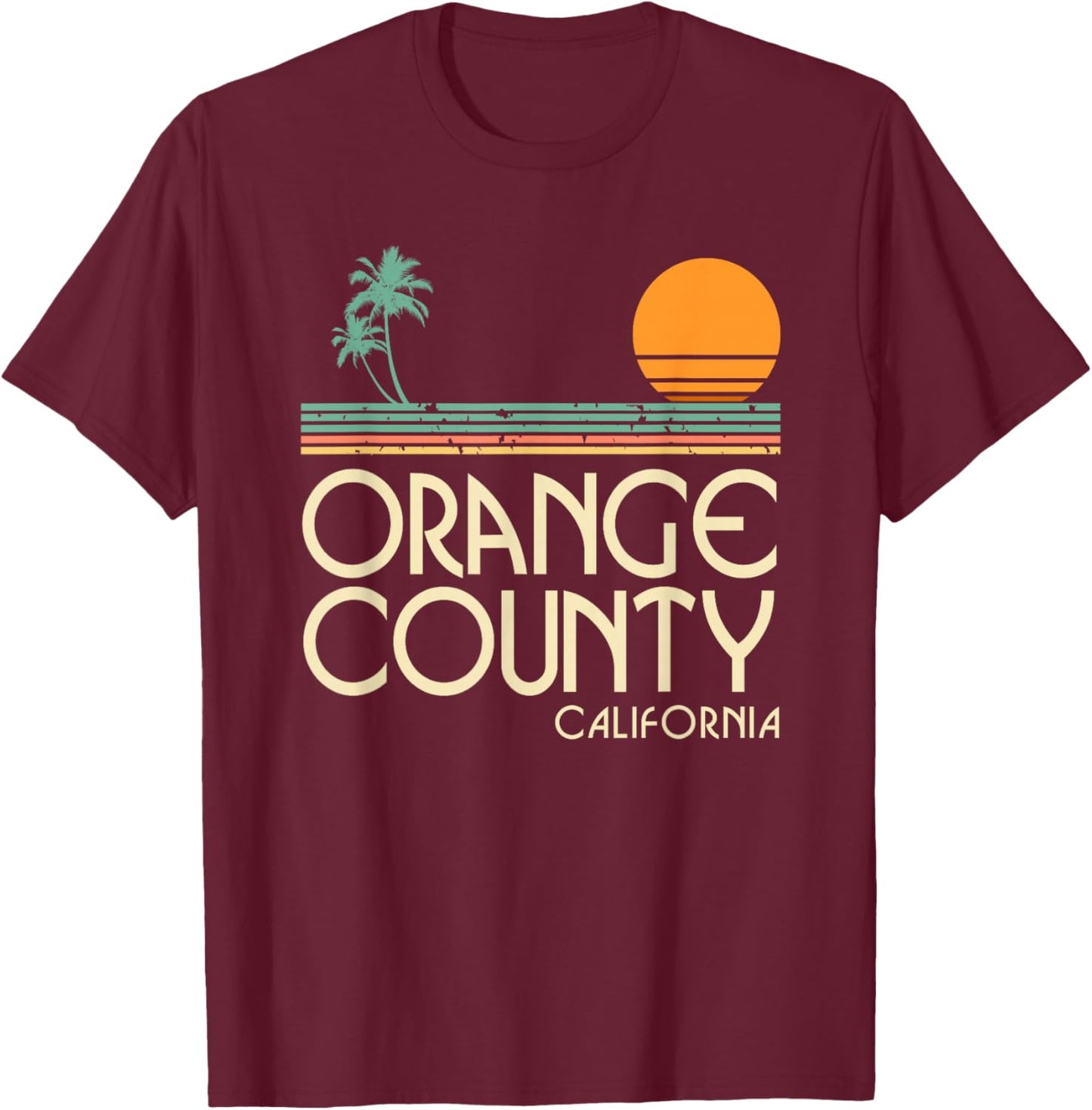 Orange County T Shirt T-Shirt - T-Shirt | Maroon