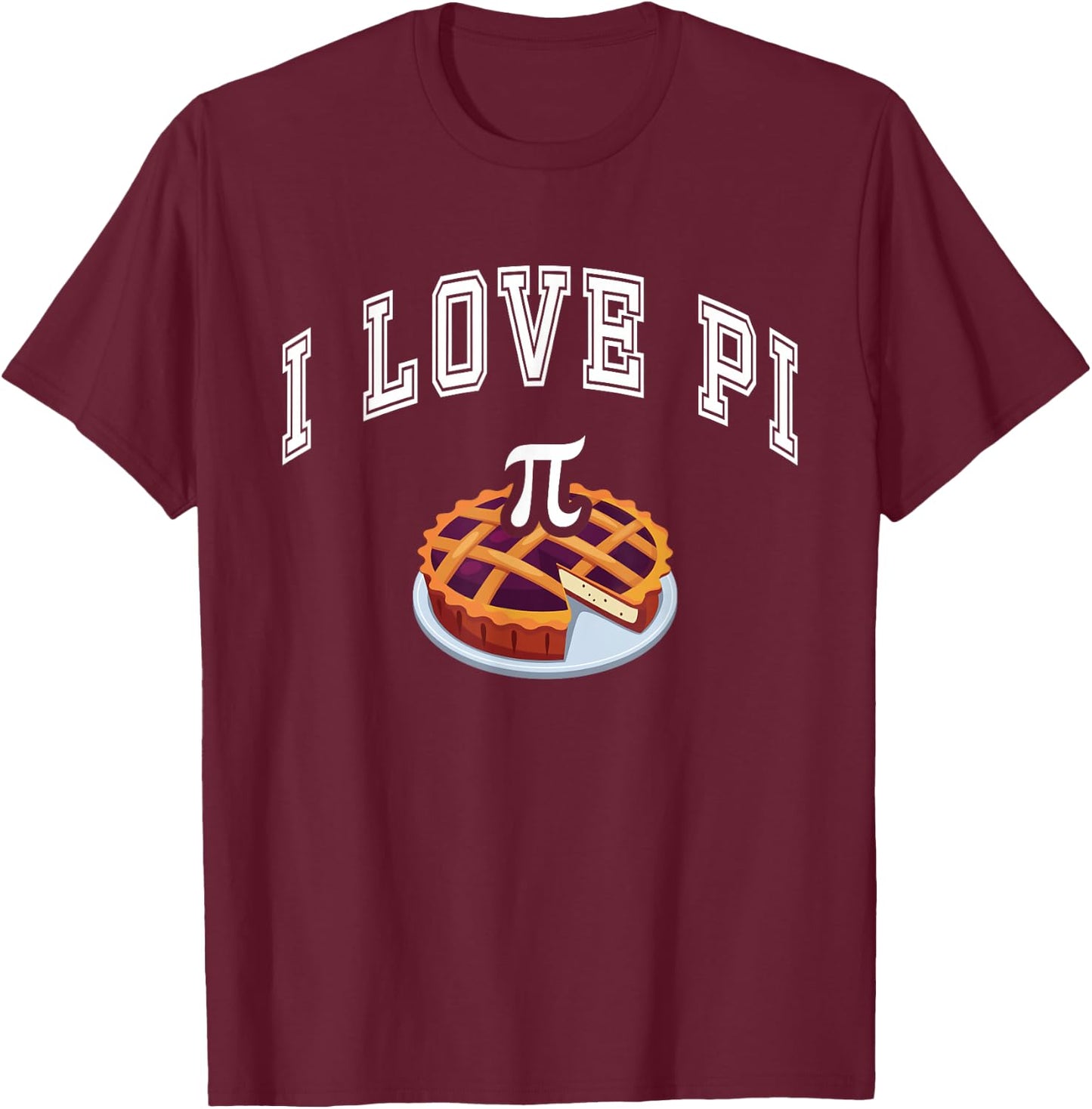 Happy Pi Day I Love Pi Celebrate Pi Day Geek Nerd T-Shirt - T-Shirt | Maroon