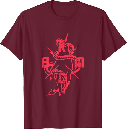 Black Rebel Motorcycle Club "Snake Hand Logo" T-Shirt - T-Shirt | Maroon