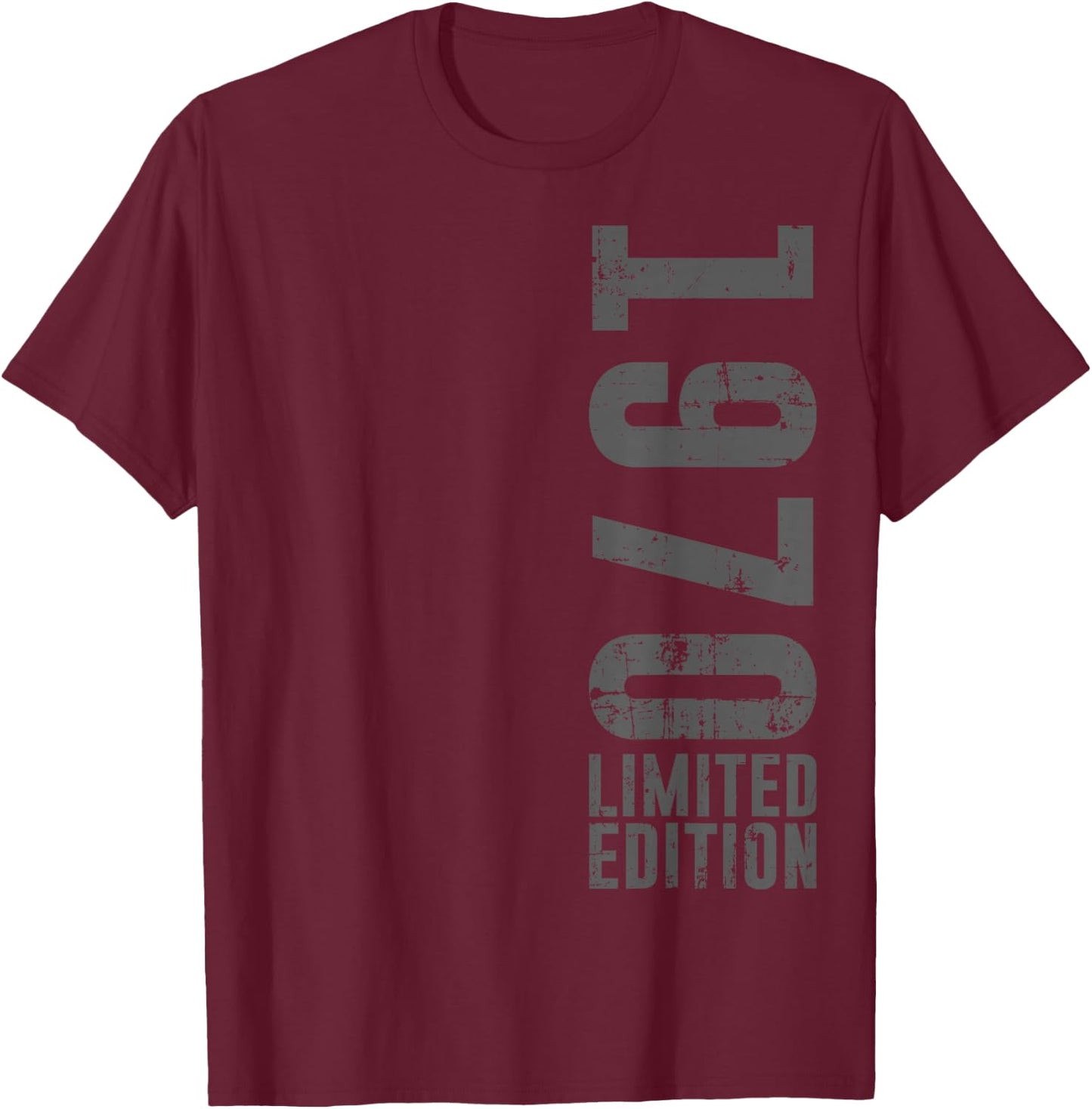 Birthday design limited edition and vintage, born in 1970 T-Shirt - T-Shirt | Maroon