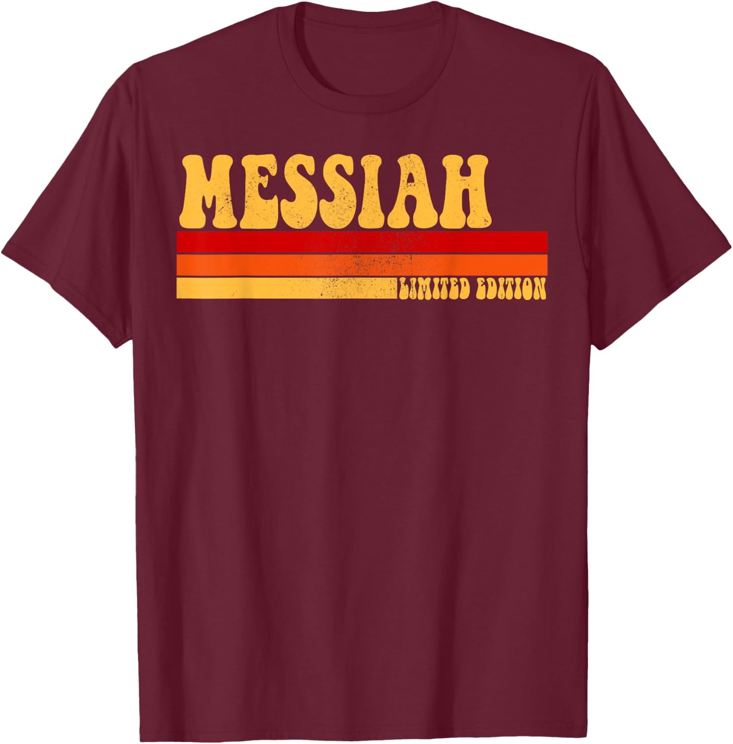 MESSIAH Name Personalized Idea Men Retro Vintage MESSIAH T-Shirt - T-Shirt | Maroon