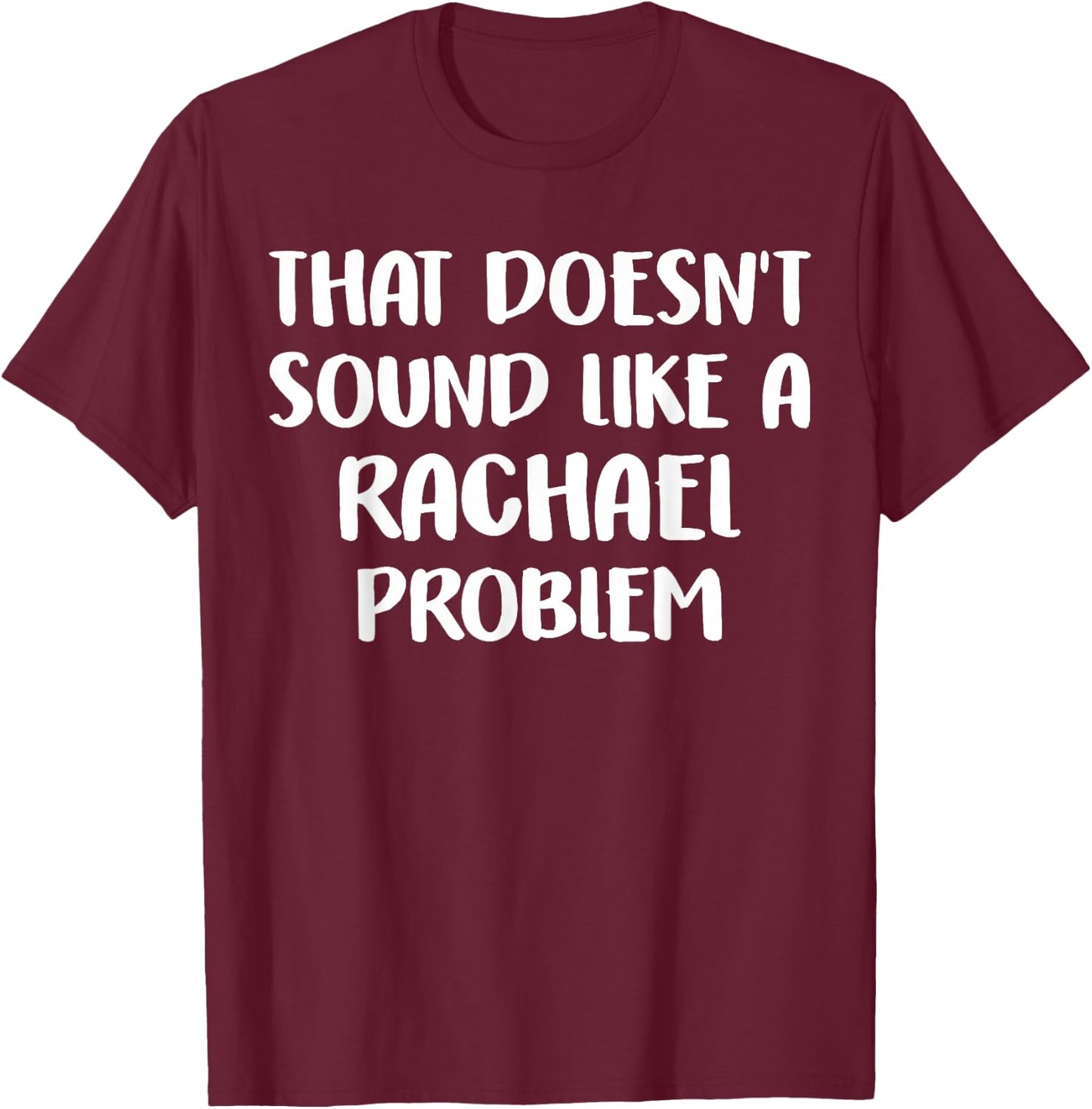 RACHAEL Personalized Cute Flower Girls RACHAEL Name T-Shirt - T-Shirt | Maroon