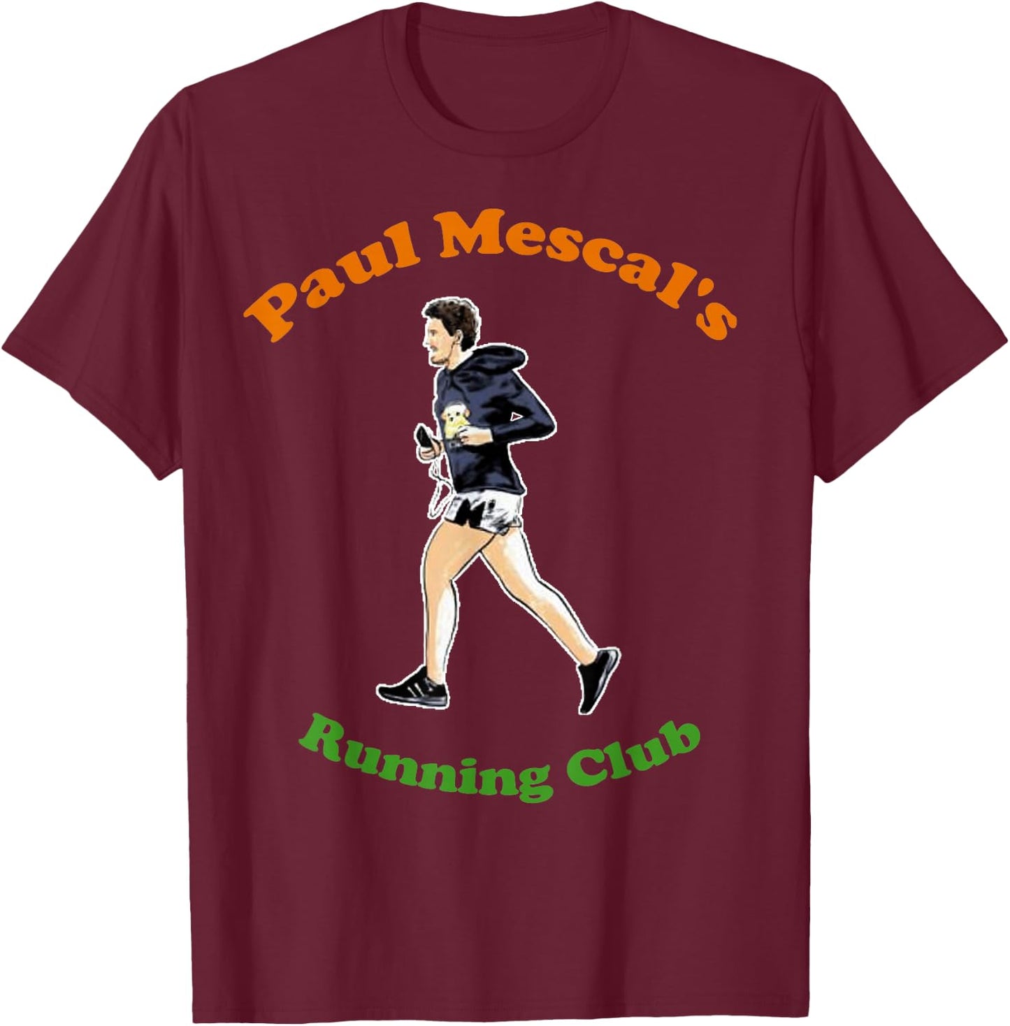 Paul Mescal's Running Club T-Shirt - T-Shirt | Maroon