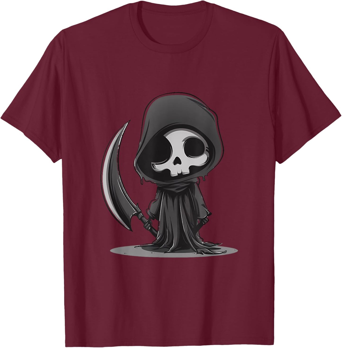 Halloween Grim Reaper Trick Or Treat Witchcraft Ghost Witch T-Shirt - T-Shirt | Maroon