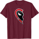 Marvel Studios Deadpool & Wolverine Best Friends Heart Left T-Shirt - T-Shirt | Maroon